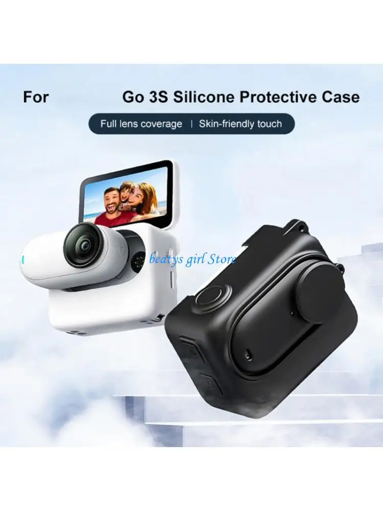 C7AB Protective Case Full Coverage Skin Sleeve Camera Accessories for GO 3S Camera Scratchproof Protections Shell