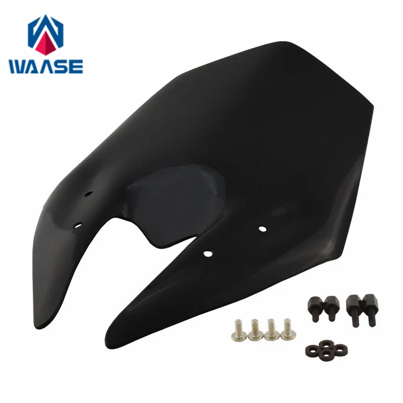 

waase For Kawasaki Z800 Z 800 ABS 2013 2014 2015 2016 2017 2018 2019 Windscreen Windshield Wind Deflector Shield Visor Glass