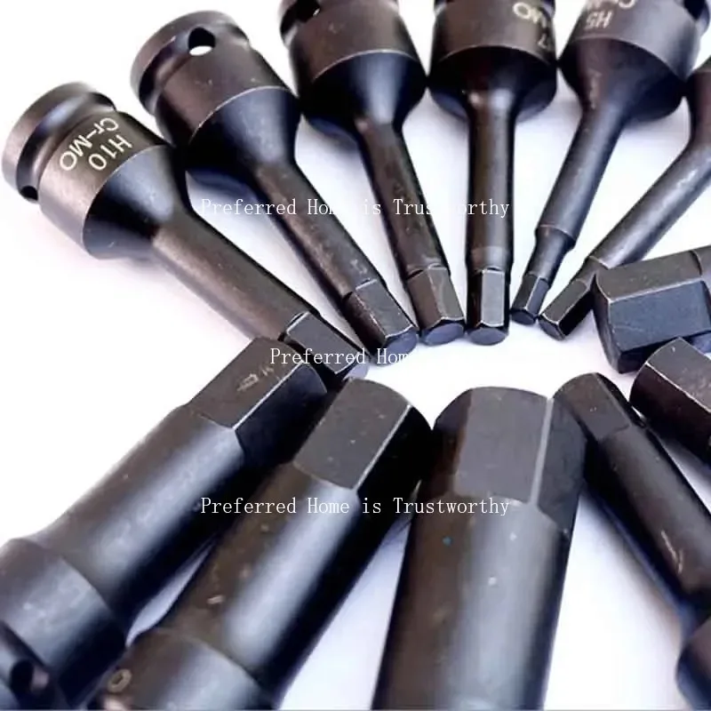 

Suitable for 1/2 Inch Impact Hexagonal Drill Bit 78mm Long H4-H14 Power Tool Hexagonal Wrench Head