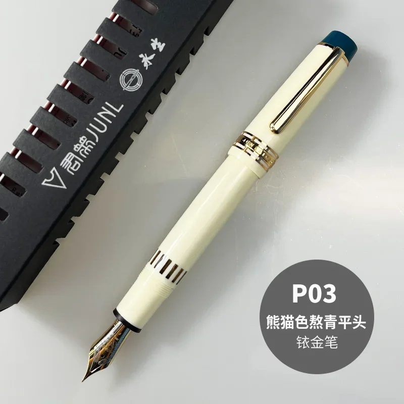 New Limited White! WingSung 630 Large Resin Piston Fountain Pen N0.8 Iraurita EF/F/M Nib Gold Clip Business Student Writing Gift