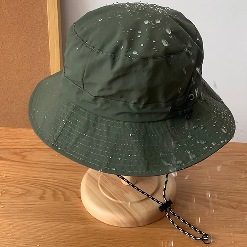 

2024 New Sun Protection Fishing Hat Summer Waterproof Camping Hiking Caps Anti-UV Sun Hat Mountaineering Caps Men's Panama Hat