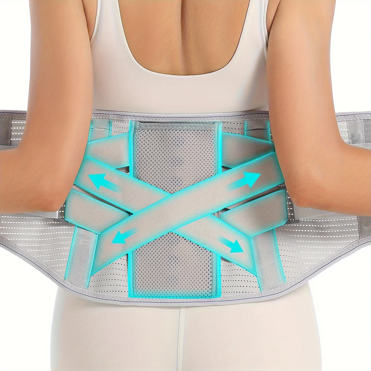 

Lower Back Brace for Men & Women - Support Belt for Herniated Disc & Sciatica, Removable Stays with 2 Hardness Sets