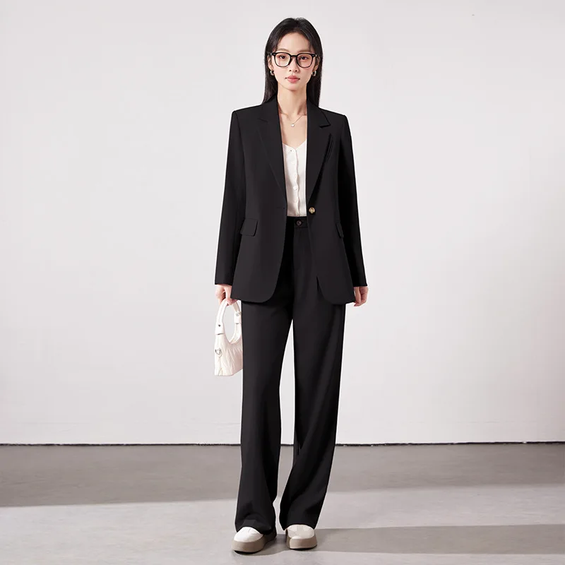 

Professional Casual Fashion Executive Office Blazer for Women, New Autumn Korean Style Commuting Elegant Suit for Spring