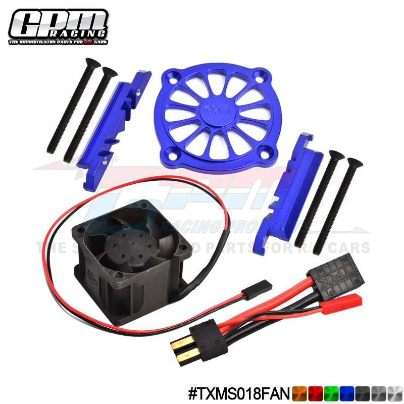 

GPM Aluminum Motor Heatsink With Cooling Fan For TRAXXAS 1/10 Maxx Monster Truck