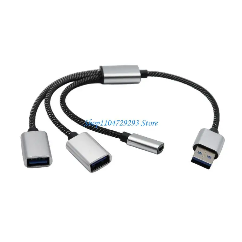 Cavo splitter USB 2.0 Y2GD con porta femmina 2xusb e tipo C per dati alimentazione