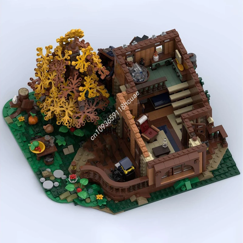 1729 Uds. MOC The Spruce House bloques de construcción juguete creativo de Navidad regalo DIY creatividad para niños construcción de plástico