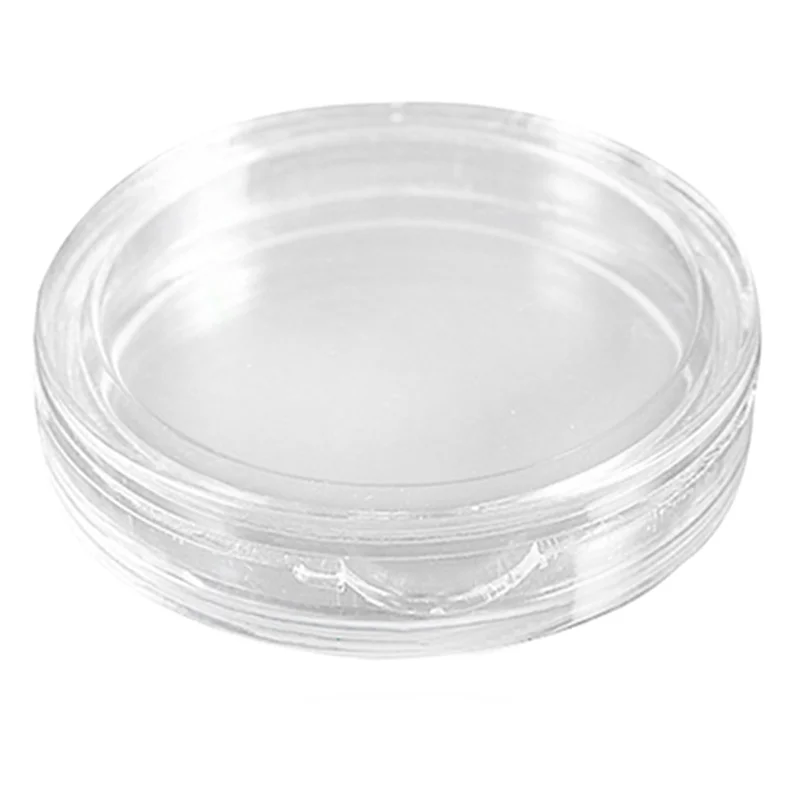 30 Pcs Small Round Transparent Plastic Coin Capsules Box 22Mm