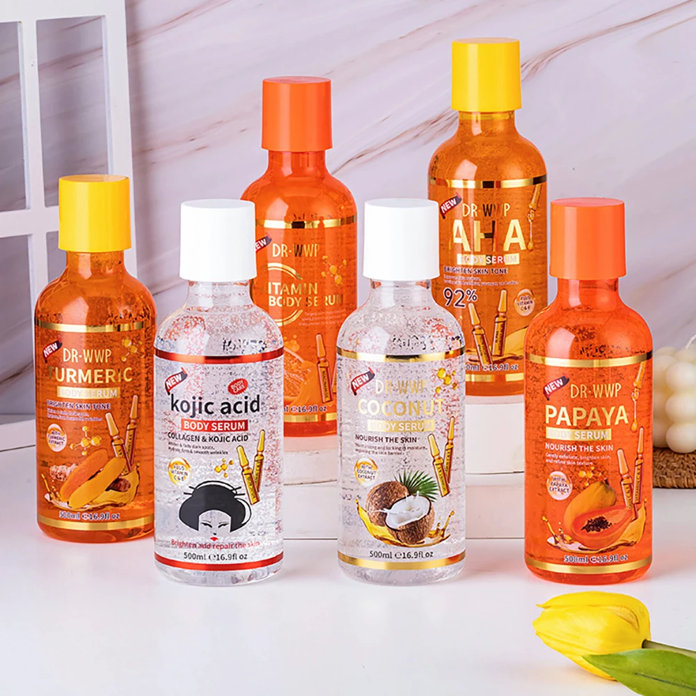 

Vitamin C AHA Essence Original liquid Face Serum Brightning Moisturizing Turmeric Repairing Anti Aging Lifting Skin Care 500ml