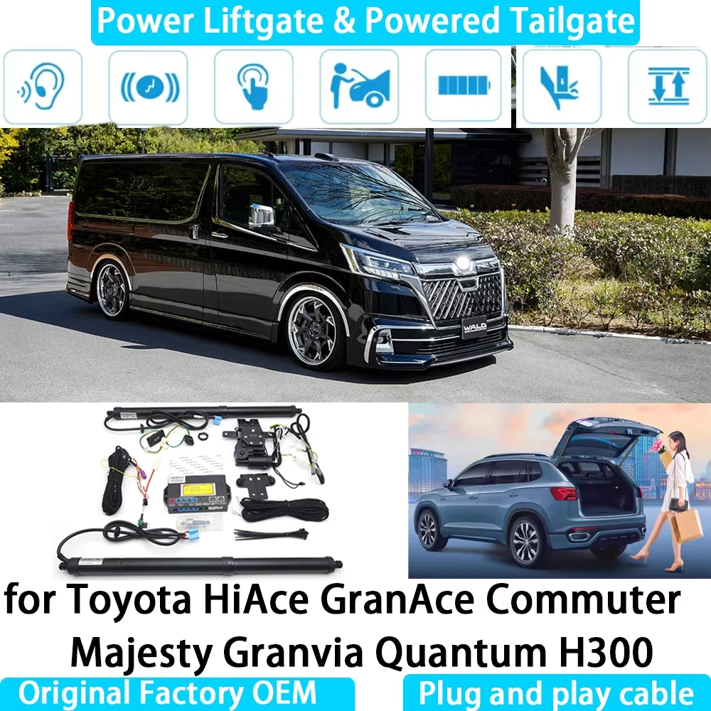 for Toyota HiAce GranAce Commuter Majesty Granvia Quantum H300 Automatic Electric Power Liftgate Powered Tailgate Strut Tail
