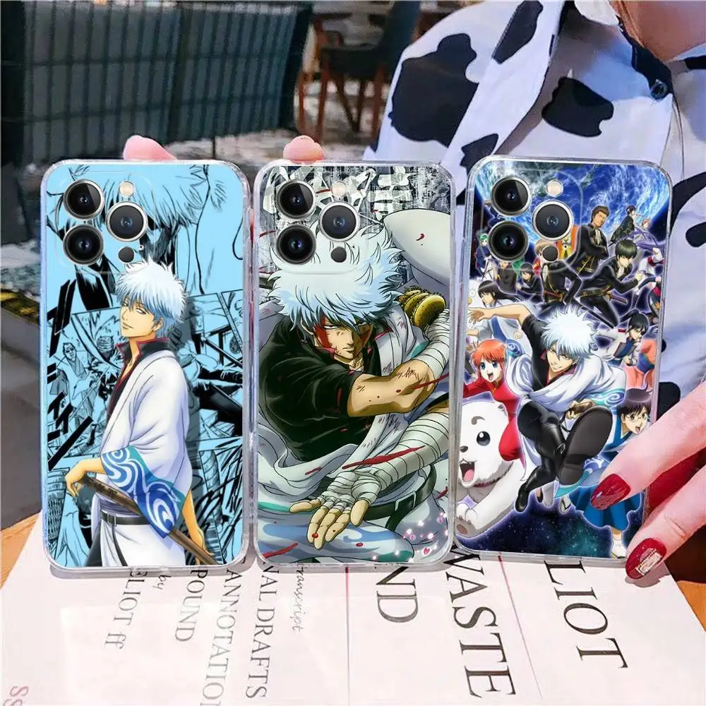 Japan G-Gintama Transparente Hülle für iPhone 17 16 15 14 13 12 Mini 11 Pro Max