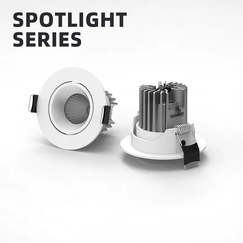 

Embedded LED spotlights Ceiling home no main light COB anti-glare downlight dimmable 7W9W12W15W18W for home commercial lighting