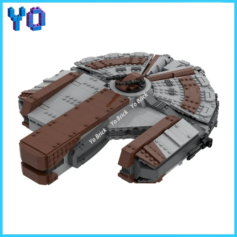 

Black Sci-Fi Interstellar Cargo Ship Model, Creative Space Display MOC Bricks, Modular Assembly Design for Collection 1160PCS