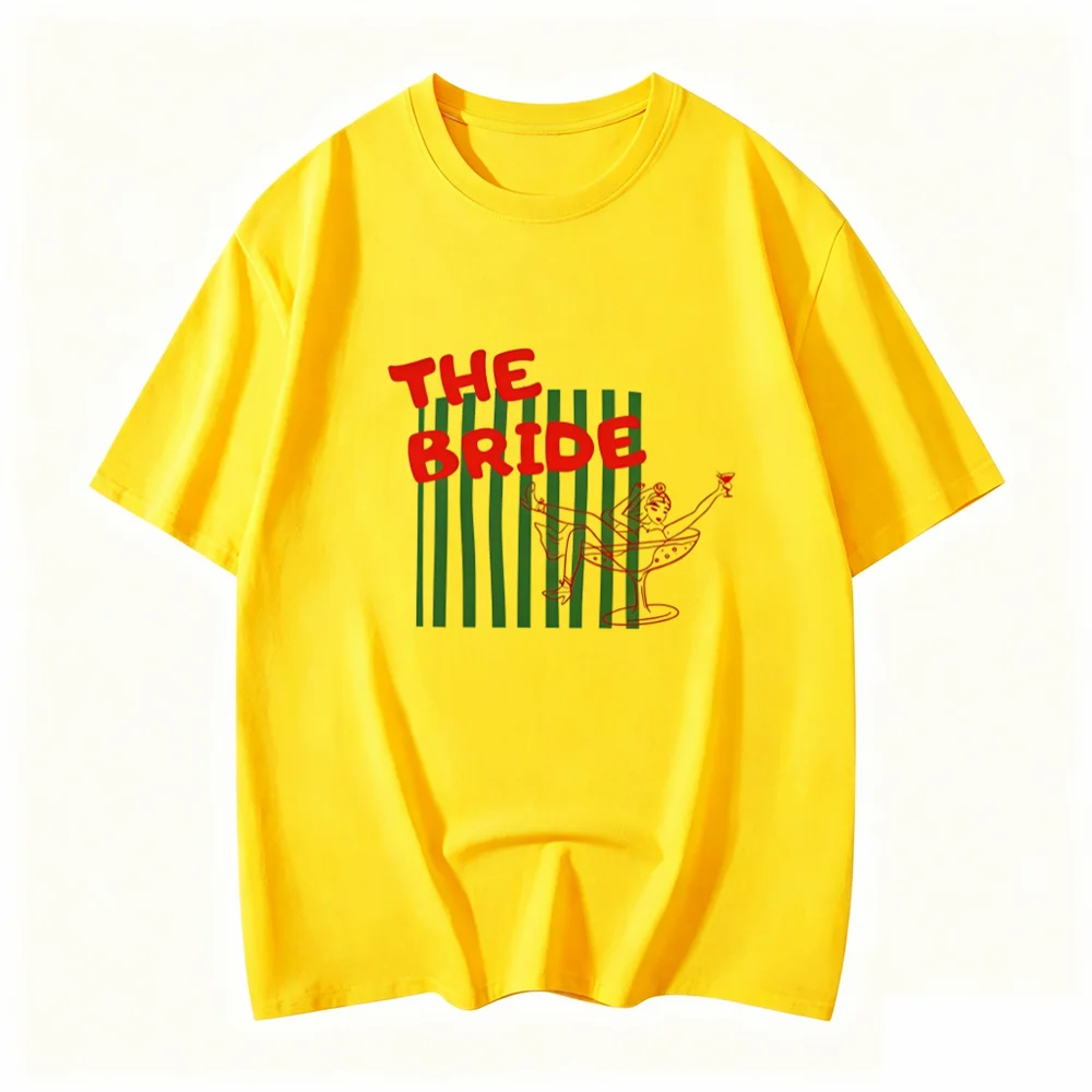 The Bride Club Junggesellinnenabschied T-Shirt Damen Retro Grafik T-Shirt Brautparty Brautjungfern-Team Oberteile 2027 Hochzeitsoutfit – Detail 5