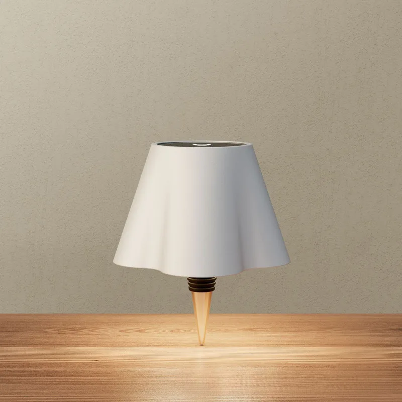 Atmospheric Light Insertable Bottle Light RGB Three Color Dimmable Metal Tap Light Rechargeable LED Bar Counter Light For Home