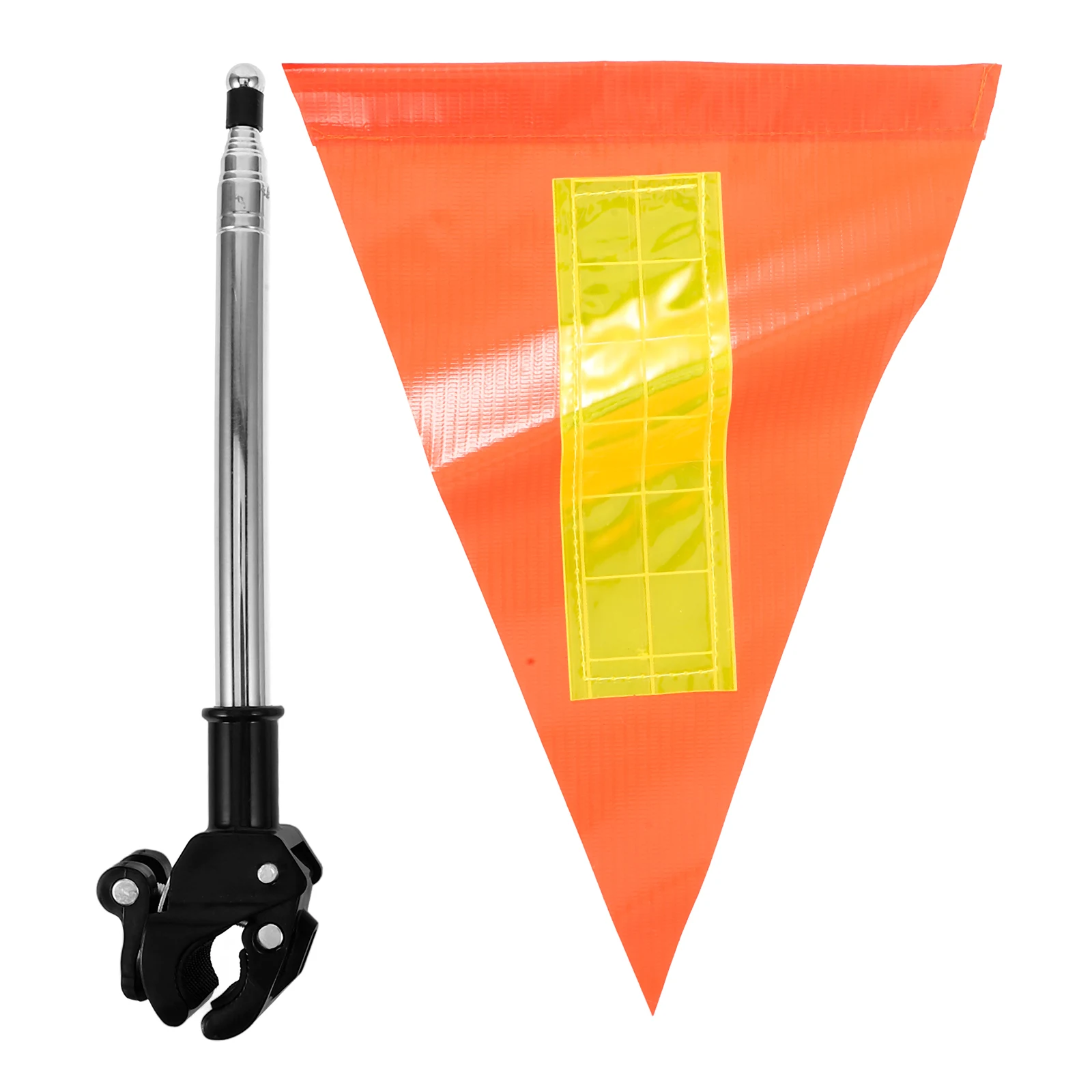 

Retractable Safety Flag 1 2m 20cm Telescopic Triangle Reflective Golf Cart Wheelchair Accessories Flag Pole