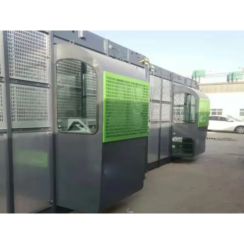 Brand New Heavy Duty Building Elevator for Construction Sites with High Performance Double Cages for Sale