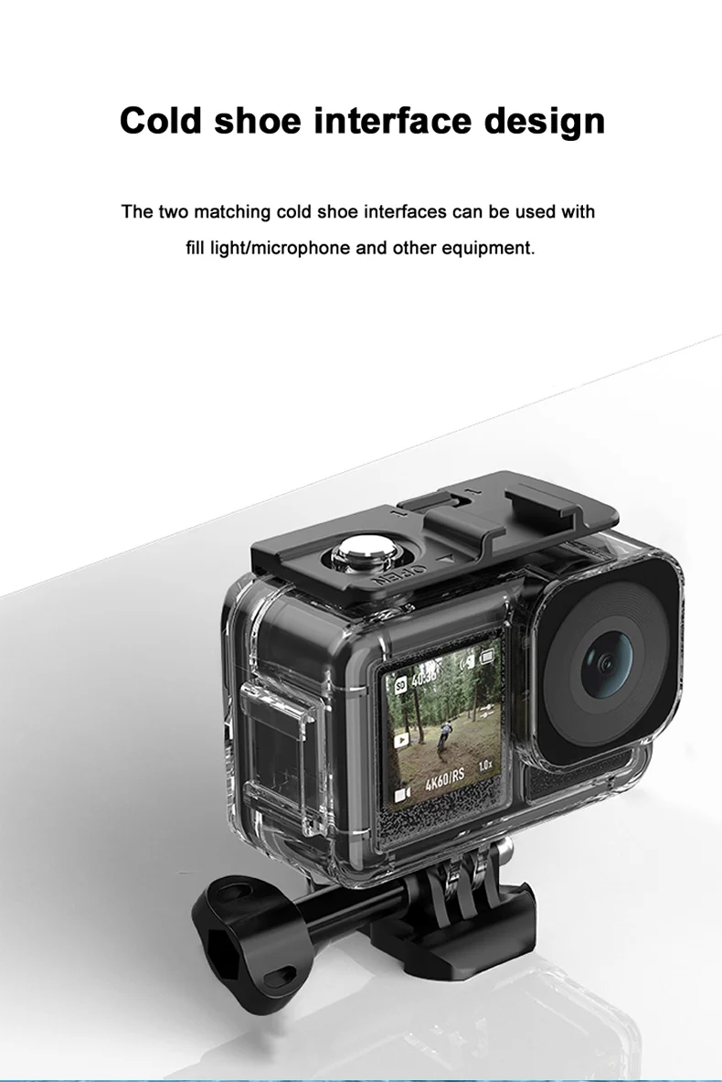ACTION 5/4/3 Waterproof Case Diving Underwater Protective Housing Shell for DJI Osmo Action 5 PRO 4 3 Action Camera Accessories
