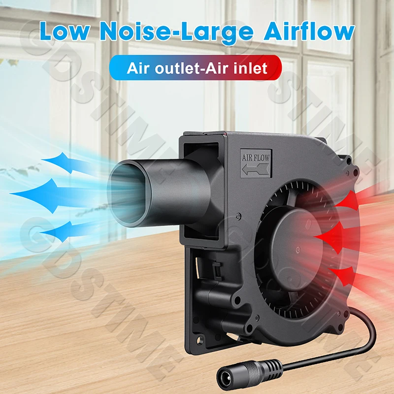 Gdstime 120MM BBQ Air Blower Fan Centrifugal Fan Ball Blower Fan 12032 Cooling Fan For Inflatable Toys Wood Stove Drying Boots