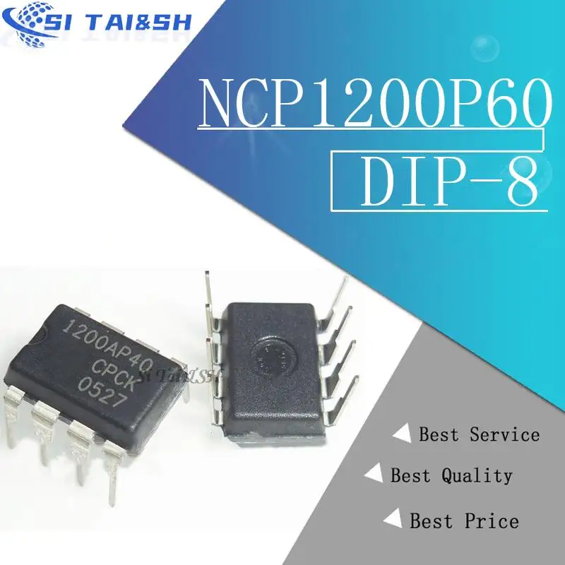 10PCS NCP1200P60 DIP-8 1200P60 DIP8 NCP1200P60G DIP