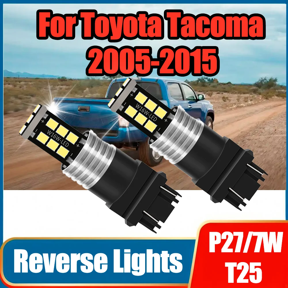 

2 шт. 6000K белый 3157 P27/7W T25 супер яркий стоп-сигнал 12 В Plug And Play 6 Вт для Toyota Tacoma 2005-2015 2006 2007 2008 2009