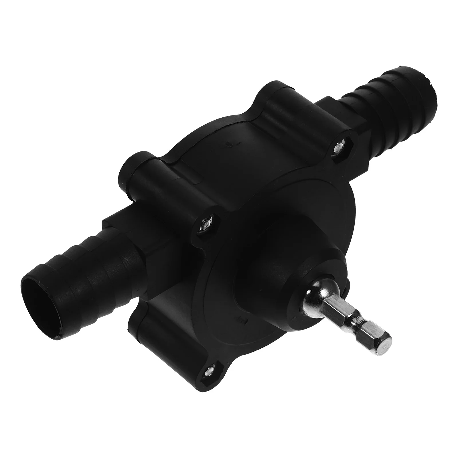 

Hand Drill Water Pump Portable Small Transfer Pump For Oil Fluid Suction Lift Black Engineering Plastic Case Corrosion Resistant