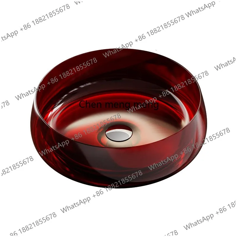 Transparent counter basin acrylic wash basin bathroom household
