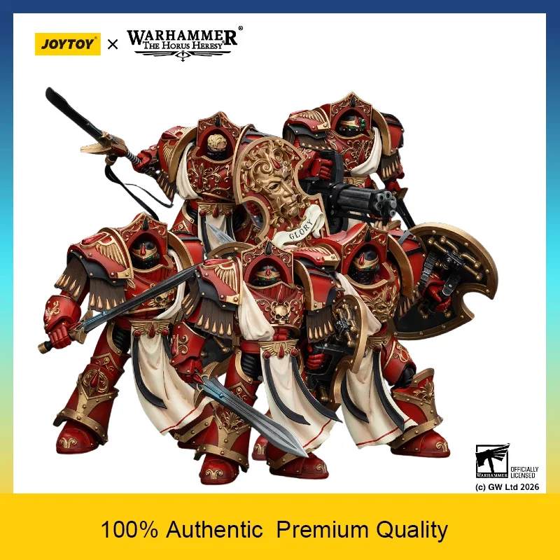 

JOYTOY Warhammer The Horus Heresy Blood Angels Legion Crimson Paladins 5Pcs Set 1/18 Sci-Fi Articulated Action Figures In Stock