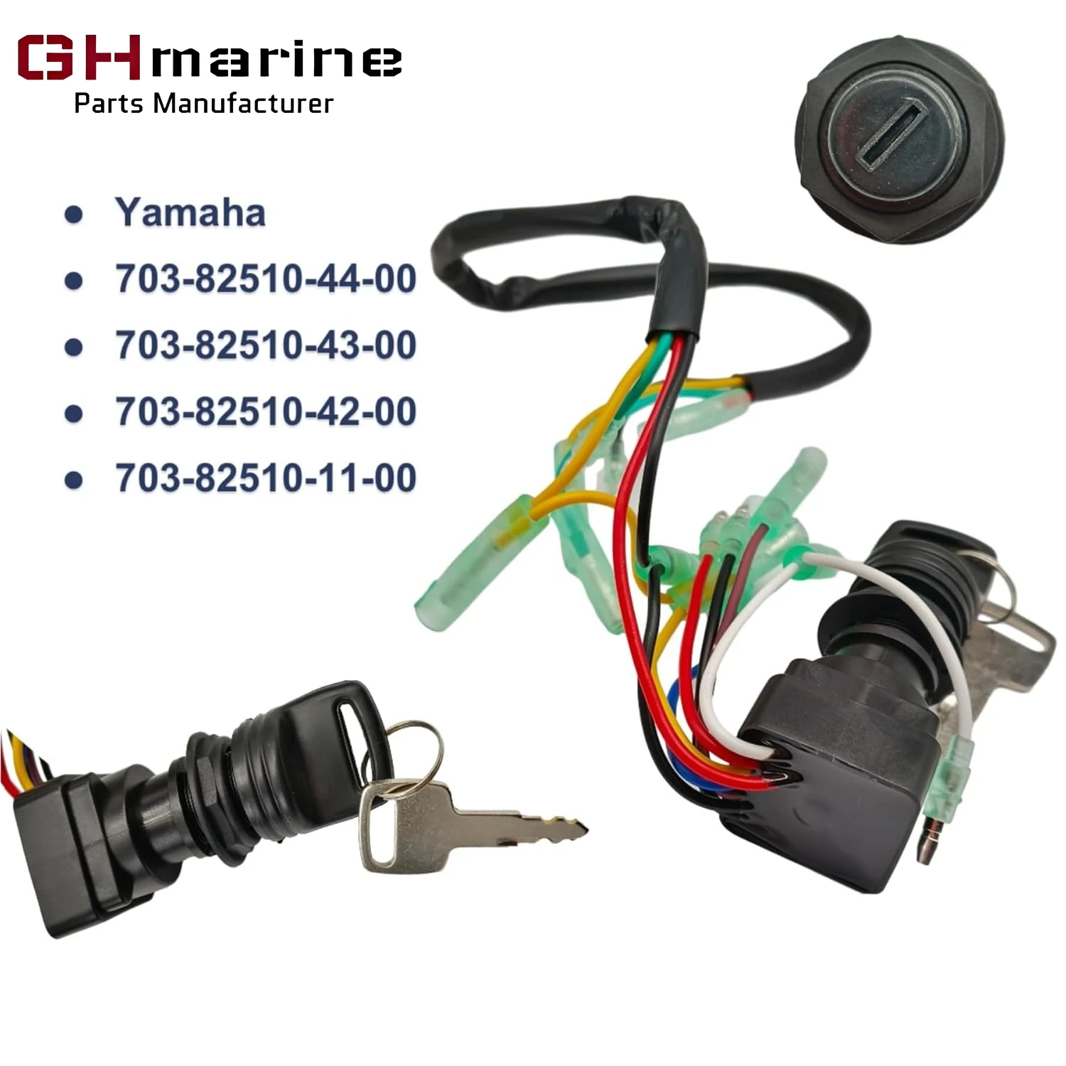 Marine Boat 703 82510 43 Remote Control Box Ignition Switch Key Assy for Yamaha 2 4 Stroke 6-300 HP Outboard Motors 703 82510 42 view 2