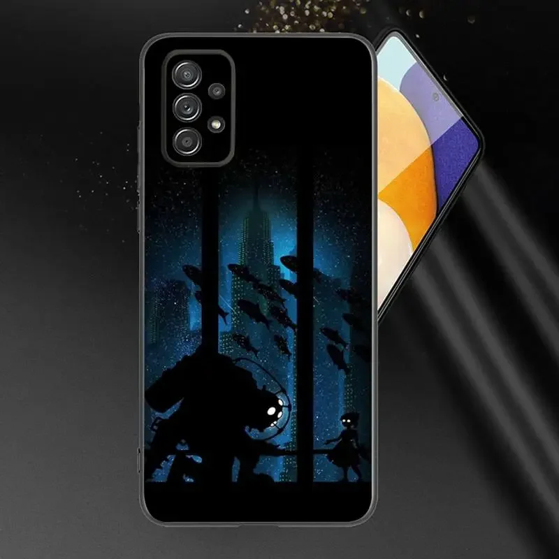 B-BioShock Game Phone Case For Samsung A91 80 70 53 42 32 30 20 A50 30S 50S 21S 20S A20E Black Case