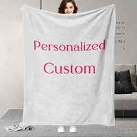 Personalized Custom Blanket with Photo - Unique Gift for Boyfriend Birthday Girls Dogs Guest Celebration Soft Comforter Throw