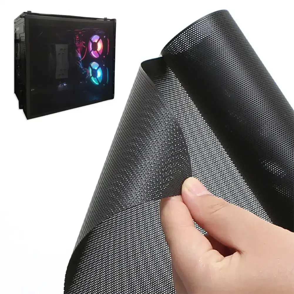 1Mx30cm PC Chassis Cooling Dust Mesh PVC Net Guard Fan Cover Dust Filter Network Net Case Dustproof Net Cover for Computer