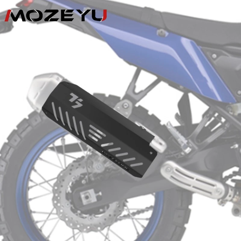 2022-2024 Motor Accessories Exhaust Pipe Heat Shield Muffler Protector Guard For Yamaha Tenere 700 Rally World Raid Tenere700