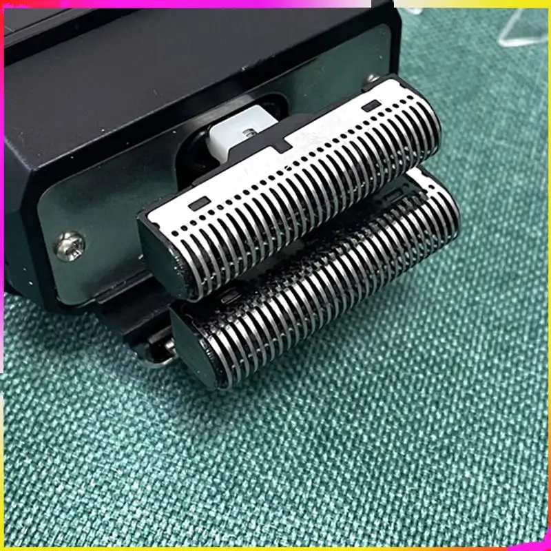 M04K 2 Set Electric Shavers Blades Golden Foil Knife Net And Cutter Head Suitable For Kemei KM-2026 KM-2028 Floating Razor