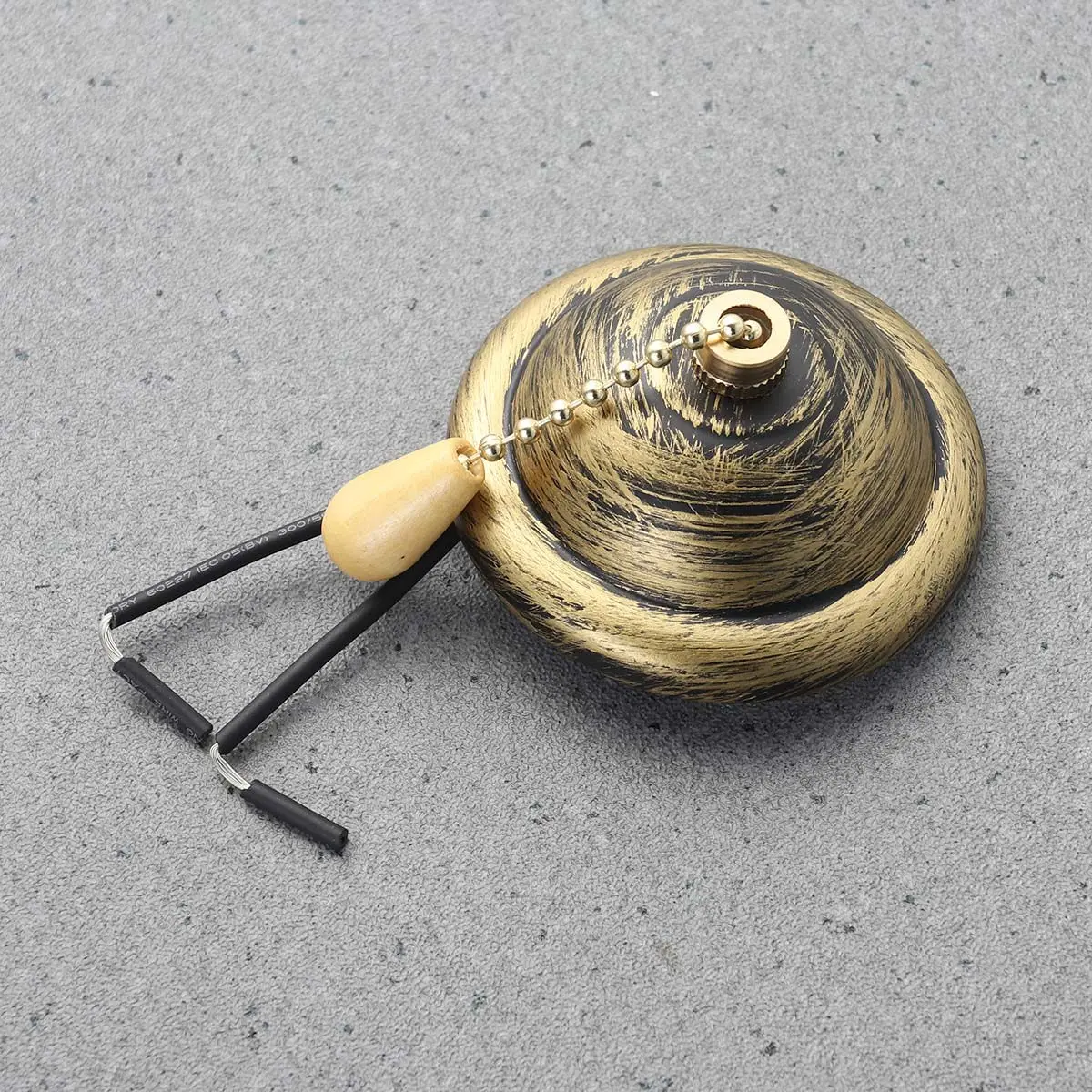 Gold Vintage Ceiling Fan Pull Chain Set Durable Iron Material Lighting Rope for Indoor Ceiling Lamp Fan Ventilation