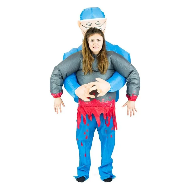 Adults Scary Doctor/Surgeon Inflatable Costume Halloween Carnival Tricky Cosplay Costume Props Fancy Dress Stage Shows Apparel