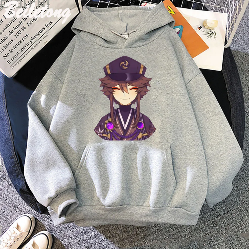 Genshin Impact Shikanoin Heizou Hoodie Unisex Sudaderas Para Mujer Game Open Adventure World Anime Cartoon Print Pullover Casual