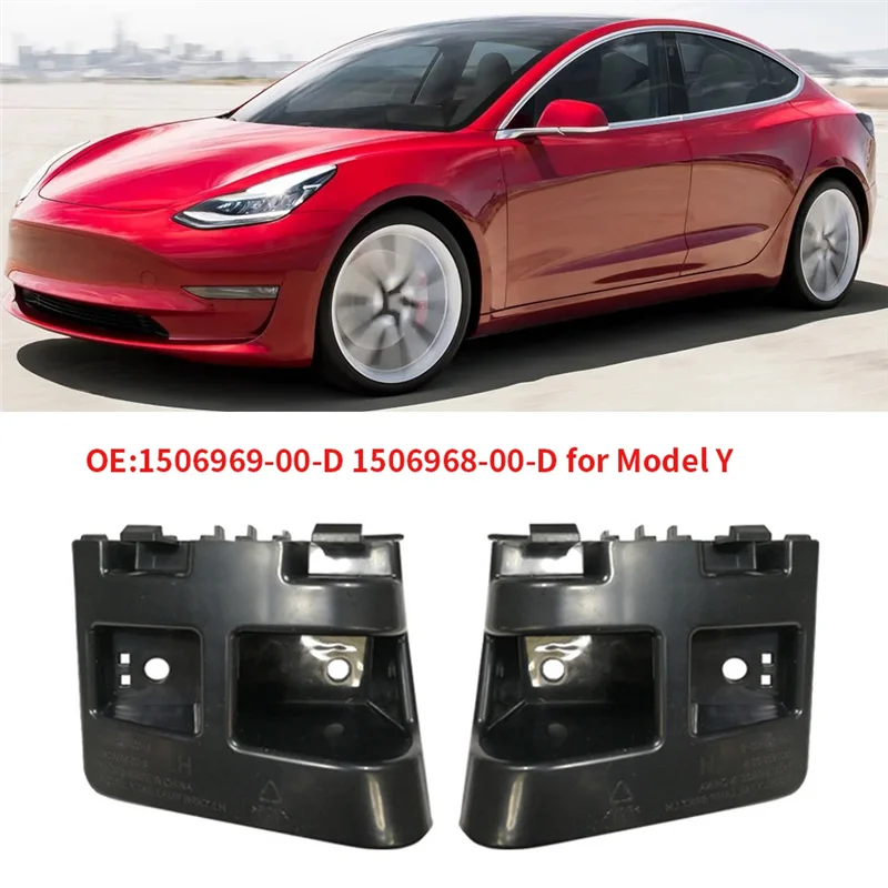 

1 Pair Automobile Taillight Bumper Bracket 1506969-00-D 1506968-00-D For Tesla Model Y