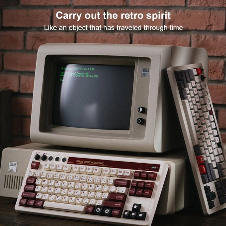 سعر الجملة 8Bitdo Retro 2.4G Wireless Full Key ثلاثي الوضع الميكانيكية 87 مفتاحًا لوحة مفاتيح الألعاب ذات المحور الأبيض لـ BT/2.4G/السلكية