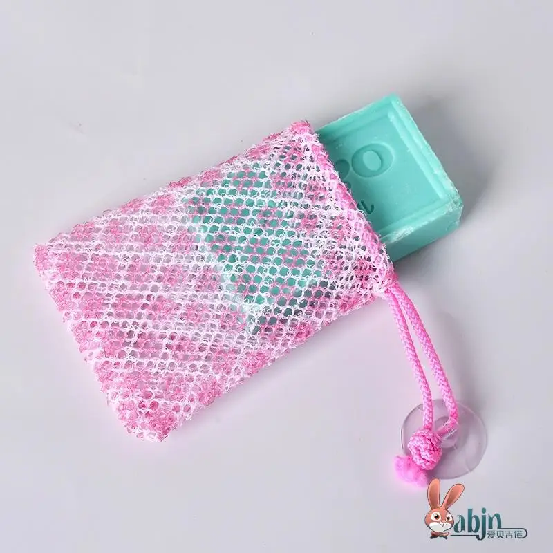 

Hanging Soap Bag Storage Net for Facial Cleanser Broken Soap Bubble Net Cleaning Household Personal Care Organizer