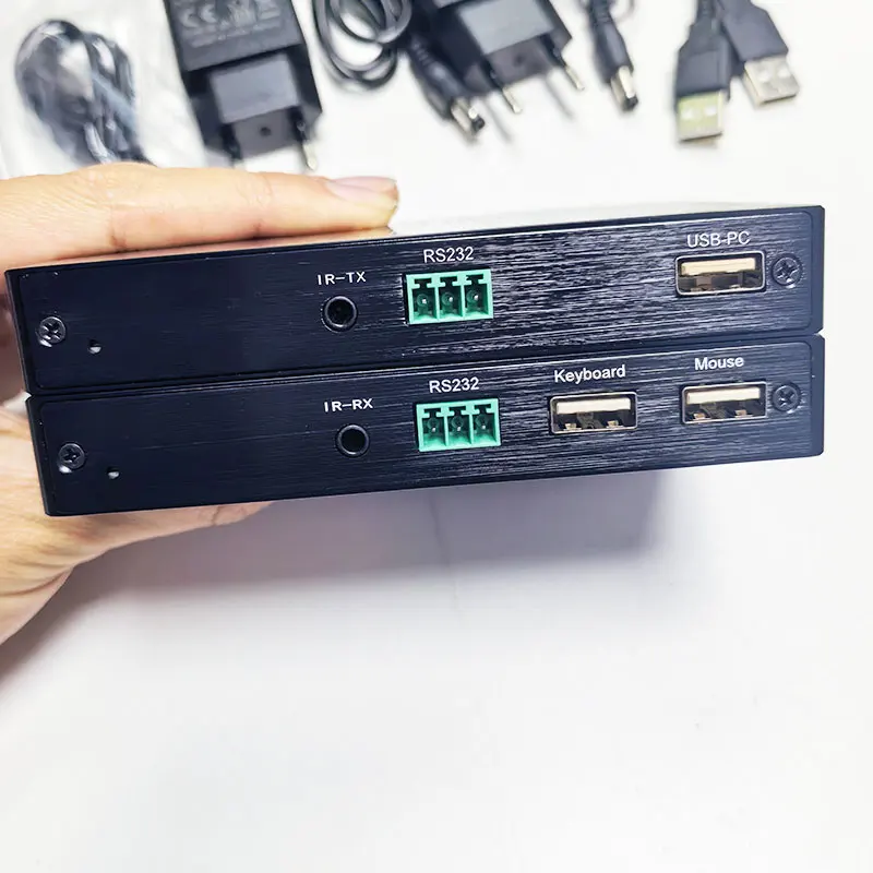 IP-удлинитель 4K 200 м через кабель RJ45 Cat6, сетевой KVM, HDMI-совместимый матричный переключатель, разветвитель, поддержка нескольких передатчиков, прием