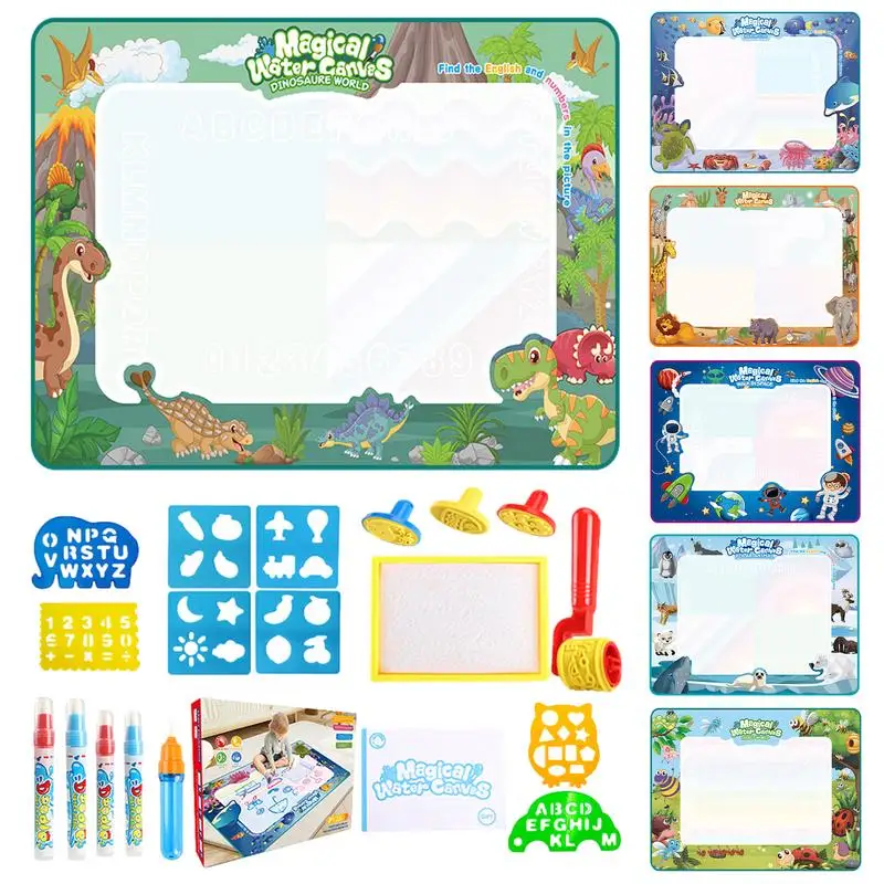 

Water Doodle Drawing Pad Water Drawing Mat Painting Board Aquas Coloring Mat Mess Free Toddlers Doodle Pad For Girls Boys Gifts