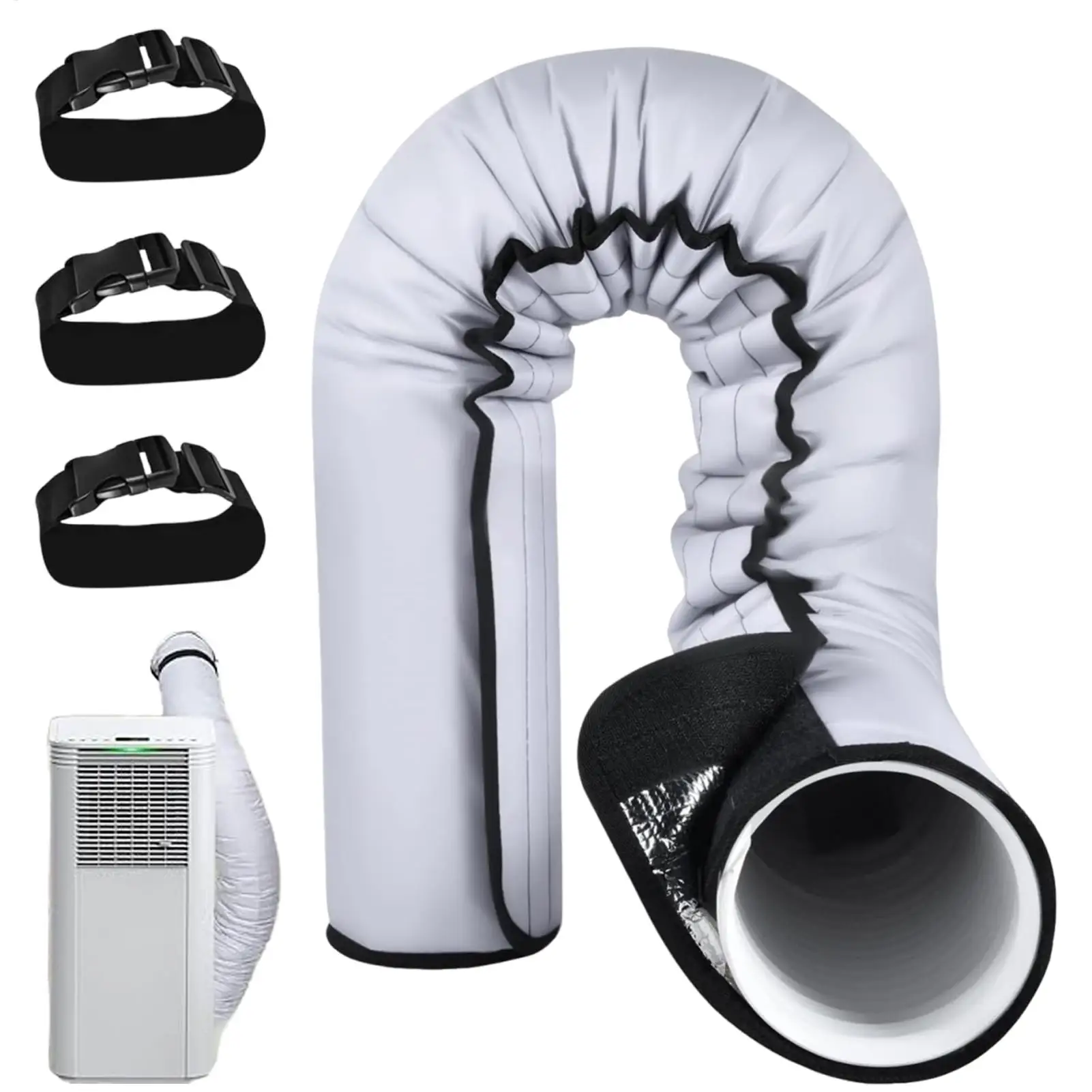 

Portable AC Hose Insulation Sleeve Thick Portable Air Conditioner Hose Cover Wrap for 5" & 5.9" Diameter
