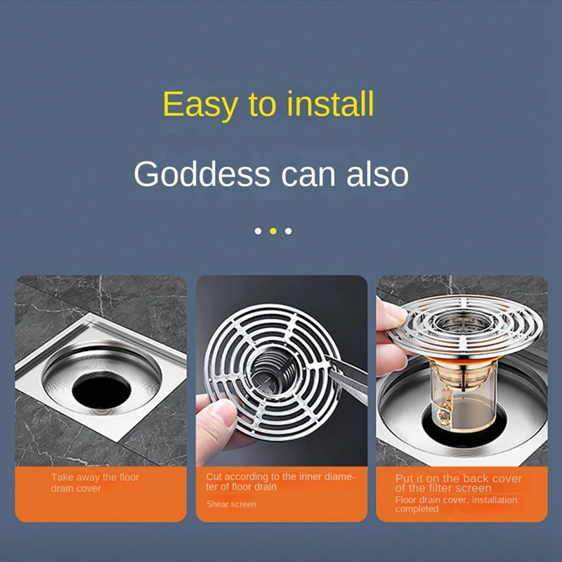 Shower Floor Drain Deodorization Drain Plug Deodorant Anti-Odor No Smell Bathroom Toilet Sewer Shower Drain