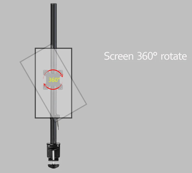 M050 Desktop17-27 "ฐานขนาดใหญ่LCD LED Single Monitor Desktopผู้ถือแขนFull Motion Tv Mountโหลด 9 กก.