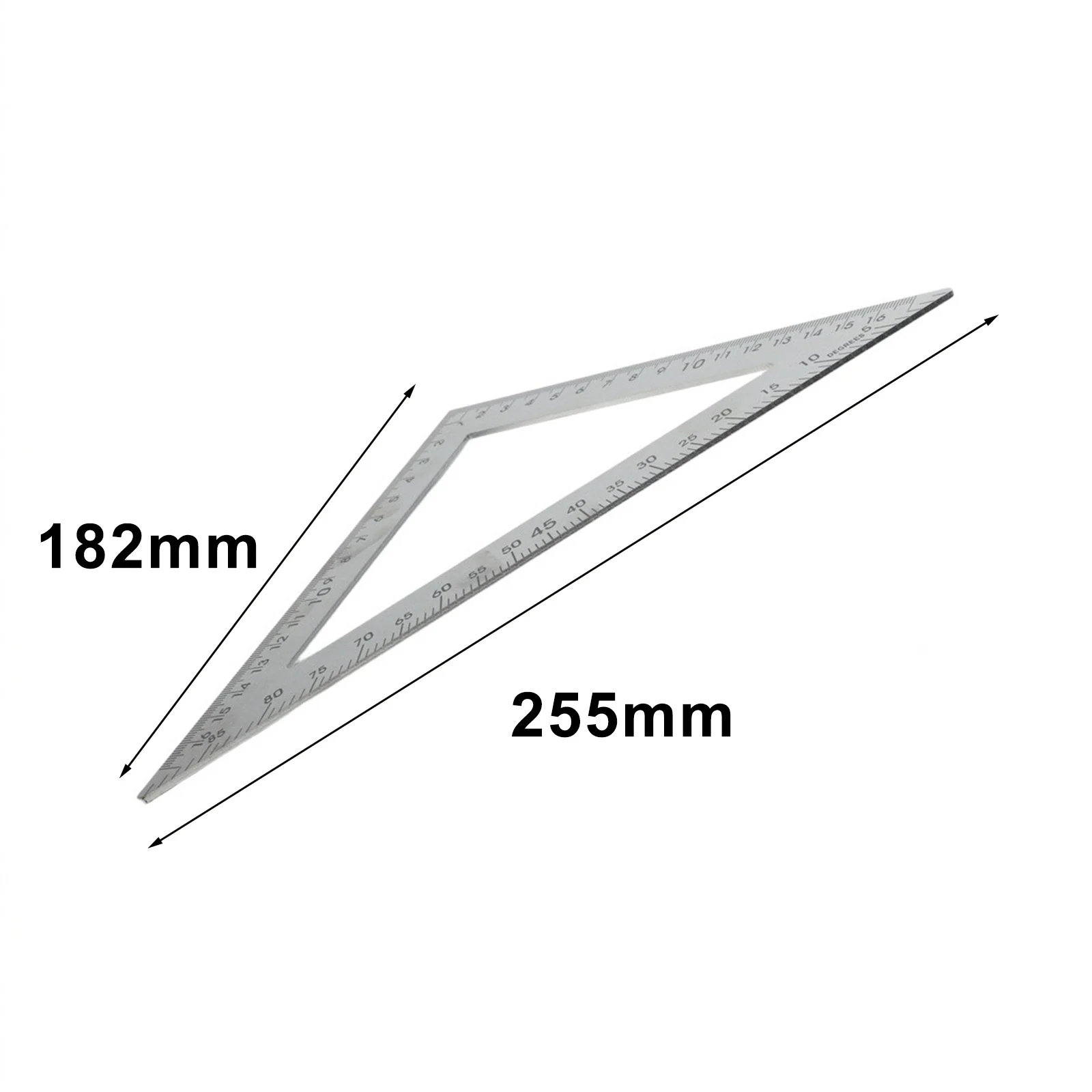 45 90 Degree Angle Ruler Made of Sturdy Stainless Steel for Reliable Measuring and Marking in Workshop Environments