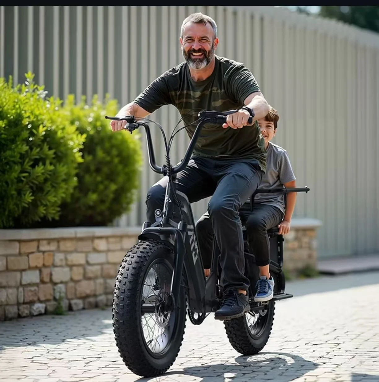 Hunting Fat Tire E-Bike, 48V 15Ah Long Range, LED Lights, Cargo Rack, Quiet Brushless Motor for Off-Road Use