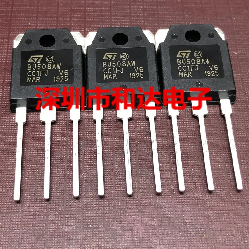 10PCS/Lot BU508AW  TO-3P 700V 8A    New And Imported Original 100%Test In Stock