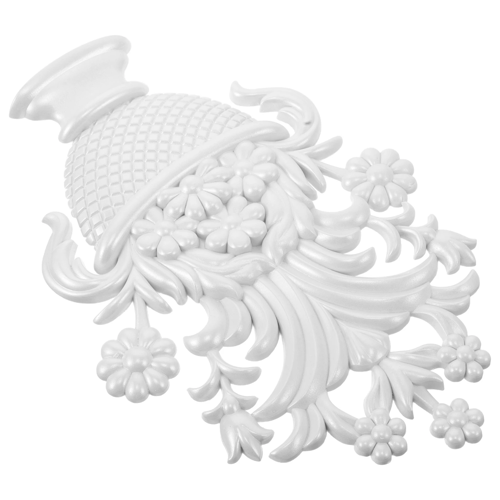 

Furniture Flowers Appliques Unpainted Floral Centerpiece Cabinet Onlay Appliques Cabinet Onlays Decals Plastic