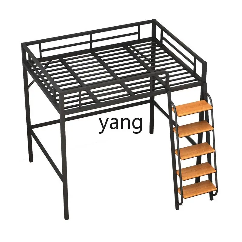 lmm  upper and lower bunk wrought iron elevated bed small apartment household space saving double bed