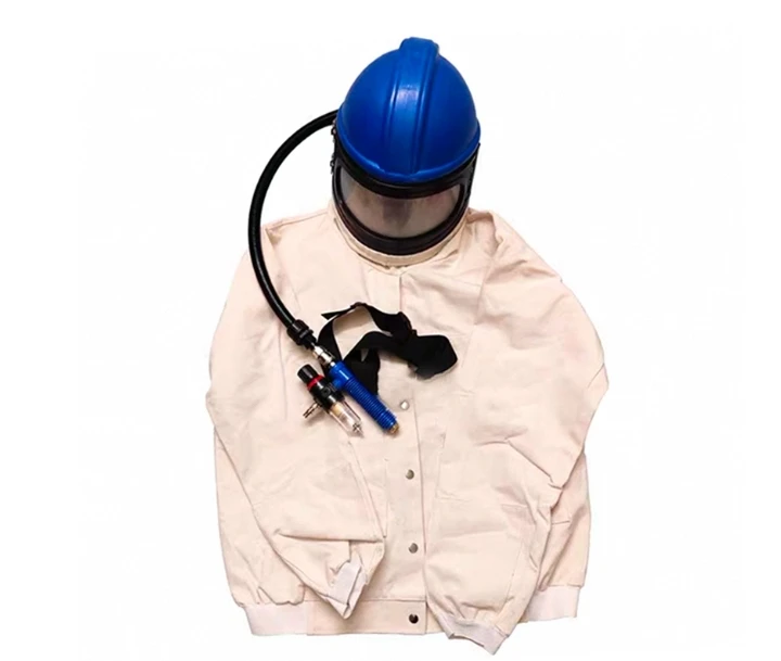 

A-B-C Sandblast Helmet with Air Breathing Hose – Oxygen Supply & Temperature Control Sandblasting Hood
